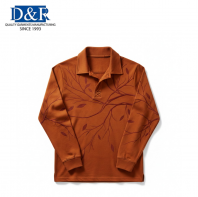 Men Casual T-Shirt Top Seller Garment Dyed Embossed Design Solid Pattern Anti-Pilling Short Sleeve Jersey Poplin