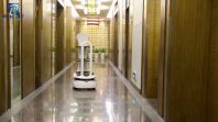 ROBINT food delivery robots are delivering food at Shanghai JW MARRIOTT hotel Supplier & manufacturers | Rockit