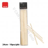 Lidi Buluh Gred Makanan 24cm (10pcs/pkt) | Bamboo Skewers Food Grade BBQ Stick / Sate Stick /