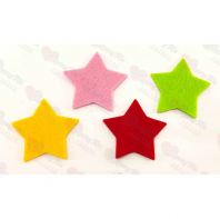 (ReadyStock) Felt Star(L) kraftangan decor (10 pcs)