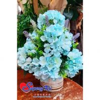 [Readystock] Artificial Hydrangea Flower Bouquet Flower Silk Flowers Home Wedding Decoration Flower ( 1 Bunch )