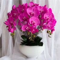 Artificial Orchid Flower Vase 