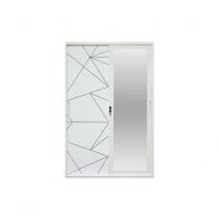 4 FT WATER RESISTANT WARDROBE PRINTED STEEL CABINET THK 0.7mm 