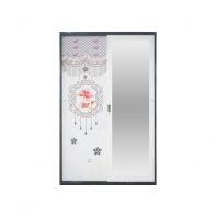 4 FT WATER RESISTANT WARDROBE PRINTED STEEL CABINET THK 0.7mm