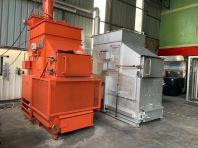 Solid waste composting machine using pyrolysis technology 