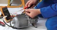 Motor voltage and amperage testing