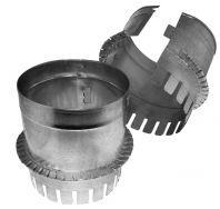 Snap-lock flexible duct collars