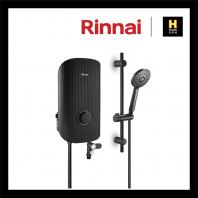 Rinnai Sen Electric Water Heater DC Pump - Hand Shower REI-E380DP-BS-BK (Black Rock)