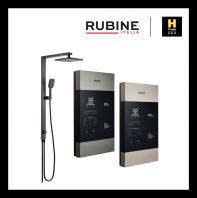 Rubine EOS Ultra Slim DC Pump With Rain Shower Set RWH-EOS161D-MRPM/MRCG