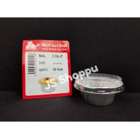 MYCHEF 138-P Aluminium Foil Tray with Clear Lid (10 sets��) / Bulat / Round My Chef Foil Tray 138 - P