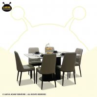 Yara Dining Table + Greg Dining Chair