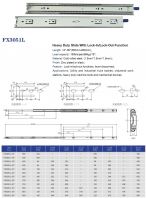 FX3051L Heavy Duty Full Extension Drawer Slide with Lock