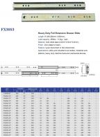FX3053 Heavy Duty Full Extension Drawer Slide