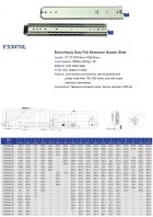 FX3076L Extra Heavy Duty Full Extension Drawer Slide with Lock