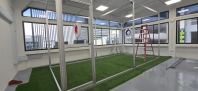 Custom Aluminum Extrusion Drone Soccer Enclosure
