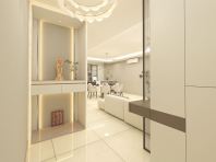 Entrance Area | Foyer Area | Altar Design | Display & Storage Cabinet | Reed Glass Design | Creamy Style | By MCS Design & Construct Sdn Bhd