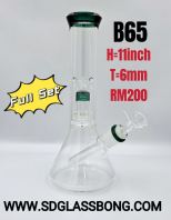 SHISHA BONG/GLASS BONG/WATER PIPE/HOOKAH BONG B65 (GREEN) (FULL SET)