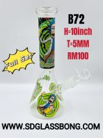 SHISHA BONG/GLASS BONG/WATER PIPE/HOOKAH BONG B72 (CARTOON) (FULL SET)