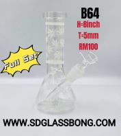 SHISHA BONG/GLASS BONG/WATER PIPE/HOOKAH BONG B64 (GREEN) (FULL SET)