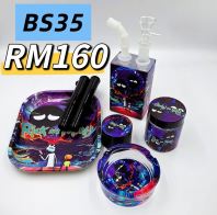 SHISHA BONG/GLASS BONG/WATER PIPE/HOOKAH BONG/MALAYSIA BEST SELLER BS35 (PURPLE))