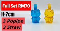 KB102 (GLASS BONG) FULL SET RM70 (3= Popipe) (3= Straw)
