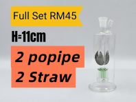 KB111 (GLASS BONG) FULL SET RM45 (2= Popipe) (2= Straw)