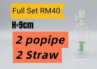KB115 (GLASS BONG) FULL SET RM40 (2= Popipe) (2= Straw)