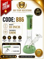 SHISHA BONG/GLASS BONG/WATER PIPE/MINI BONG/HOOKAH BONG/GLASS PIPE (FULL SET INCLUDED DOWNSTEM & GLASS BOWL) B86 (GREEN)