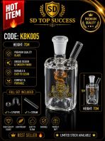 KBK005 (ORANGE) KICAP BONG (1SET, 1PIPE, 1STRAW)