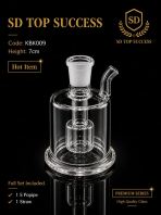 KBK009 (TRANSPARENT) KICAP BONG (1SET, 2PIPE, 2STRAW)
