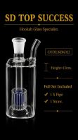 KBK022 (BLUE) KICAP BONG (1SET, 1PIPE, 1STRAW)