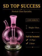 KBK026 (PINK) KICAP BONG (1SET, 1PIPE, 1STRAW)