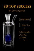 KBK020 (BLUE) KICAP BONG (1SET, 2PIPE, 2STRAW)