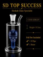 KBK029 (BLUE) KICAP BONG (1SET, 1PIPE, 1STRAW)