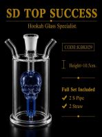 KBK029 (BLUE) KICAP BONG (1SET, 2PIPE, 2STRAW)