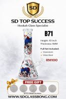 SHISHA BONG/GLASS BONG/WATER PIPE/HOOKAH BONG B71 (BLUE) (FREE GIFT)