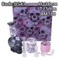 SHISHA BONG/GLASS BONG/WATER PIPE/HOOKAH BONG/MALAYSIA BEST SELLER BS41 (PURPLE)