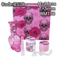 SHISHA BONG/GLASS BONG/WATER PIPE/HOOKAH BONG/MALAYSIA BEST SELLER BS39 (PINK)