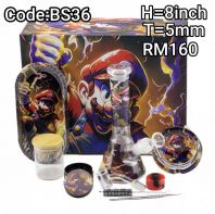 SHISHA BONG/GLASS BONG/WATER PIPE/HOOKAH BONG/MALAYSIA BEST SELLER BS36 (COLOUR FULL)