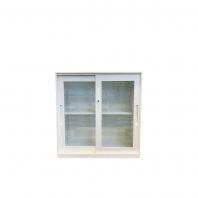 HALFHEIGHT GLASS SLIDING DOOR METAL CABINET