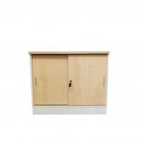 HALFHEIGHT WOODEN SLIDING DOOR CABINET 
