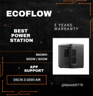 EcoFlow Delta 3 1000 Air Portable Power Station 960Wh