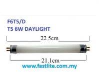 F6T5 6W T5 Daylight Fluorescent Tube x 4 pcs