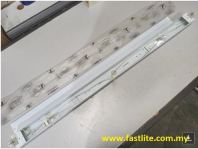 3 ft Fluorescent channel fitting with wire & tube & Starter holders