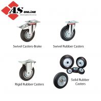 TAHAN Swivel Casters-Brake / Swivel Rubber Casters / Rigid Rubber Casters / Solid Rubber Casters