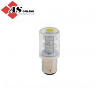 Yellow Steady Effect Lamp, LED Bulb 24V ac/dc / Model: ASRC209-282 / 209-282 Yellow Steady Effect Lamp, LED Bulb 24V ac/dc / Model: ASRC209-282 / 209-282