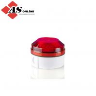 MOFLASH LED195 Series Red Flashing Beacon 48V ac/dc, LED Bulb Side, Rear, IP65 / Model: ASRCLED195-03WH-02 / LED195-03WH-02
