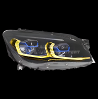 Bmw 7series F01 F02 13-15 - LED Headlamp (G12 Design - Dual Color DRL)