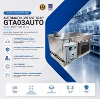 Undersink Automatic Grease Trap GTA03AUTO | 20 GPM | 60 Liter Capacity @ 16 Liter Oil Storage Capacity