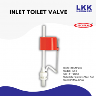 TECHPLAS COMPACT BOTTOM INLET TOILET VALVE C/W 11�� STAND - 1054